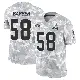 ＃58 Men's Austin Barber Arctic Camo Limited Cleveland Browns 2024 Salute to Service Jersey