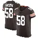 ＃58 Men's Austin Barber Brown Elite Cleveland Browns Vapor Jersey
