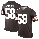 ＃58 Men's Austin Barber Brown Legend Cleveland Browns Jersey