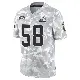 ＃58 Men's Jordan Hicks Arctic Camo Limited Cleveland Browns 2024 Salute to Service Jersey