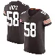 ＃58 Men's Jordan Hicks Brown Elite Cleveland Browns Vapor Jersey