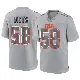 ＃58 Men's Jordan Hicks Gray Game Cleveland Browns Atmosphere Fashion Jersey