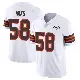 ＃58 Men's Jordan Hicks White Limited Cleveland Browns Vapor 1946 Collection Alternate Jersey