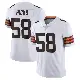 ＃58 Men's Jordan Hicks White Limited Cleveland Browns Vapor Untouchable Jersey
