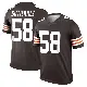 ＃58 Men's Sebastian Gutierrez Brown Legend Cleveland Browns Jersey