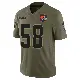 ＃58 Men's Sebastian Gutierrez Olive Limited Cleveland Browns 2025 Salute to Service Jersey