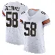 ＃58 Men's Sebastian Gutierrez White Elite Cleveland Browns Vapor Jersey