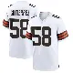 ＃58 Men's Sebastian Gutierrez White Game Cleveland Browns Jersey