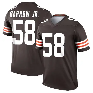 ＃58 Men's Simeon Barrow Jr. Brown Legend Cleveland Browns Jersey