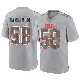 ＃58 Men's Simeon Barrow Jr. Gray Game Cleveland Browns Atmosphere Fashion Jersey