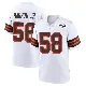 ＃58 Men's Simeon Barrow Jr. White Game Cleveland Browns 1946 Collection Alternate Jersey