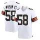 ＃58 Men's Simeon Barrow Jr. White Game Cleveland Browns Jersey