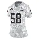 ＃58 Women's Austin Barber Arctic Camo Limited Cleveland Browns 2024 Salute to Service Jersey