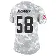 ＃58 Women's Austin Barber Arctic Camo Limited Cleveland Browns 2024 Salute to Service Jersey