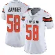 ＃58 Women's Austin Barber White Limited Cleveland Browns Vapor Untouchable Jersey