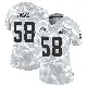 ＃58 Women's Jordan Hicks Arctic Camo Limited Cleveland Browns 2024 Salute to Service Jersey