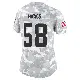 ＃58 Women's Jordan Hicks Arctic Camo Limited Cleveland Browns 2024 Salute to Service Jersey