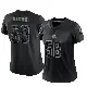 ＃58 Women's Jordan Hicks Black Limited Cleveland Browns Reflective Jersey