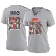 ＃58 Women's Jordan Hicks Gray Game Cleveland Browns Atmosphere Fashion Jersey