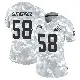 ＃58 Women's Sebastian Gutierrez Arctic Camo Limited Cleveland Browns 2024 Salute to Service Jersey