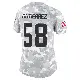 ＃58 Women's Sebastian Gutierrez Arctic Camo Limited Cleveland Browns 2024 Salute to Service Jersey