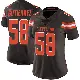 ＃58 Women's Sebastian Gutierrez Brown Limited Cleveland Browns Team Color Vapor Untouchable Jersey