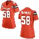 ＃58 Women's Sebastian Gutierrez Orange Game Cleveland Browns Alternate Jersey