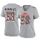 ＃58 Women's Simeon Barrow Jr. Gray Game Cleveland Browns Atmosphere Fashion Jersey