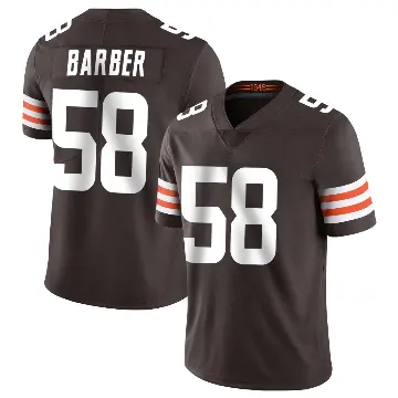 ＃58 Youth Austin Barber Brown Limited Cleveland Browns Team Color Vapor Untouchable Jersey