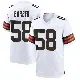 ＃58 Youth Austin Barber White Game Cleveland Browns Jersey
