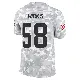 ＃58 Youth Jordan Hicks Arctic Camo Limited Cleveland Browns 2024 Salute to Service Jersey