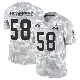 ＃58 Youth Sebastian Gutierrez Arctic Camo Limited Cleveland Browns 2024 Salute to Service Jersey
