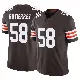 ＃58 Youth Sebastian Gutierrez Brown Limited Cleveland Browns Vapor F.U.S.E. Jersey