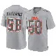 ＃58 Youth Sebastian Gutierrez Gray Game Cleveland Browns Atmosphere Fashion Jersey