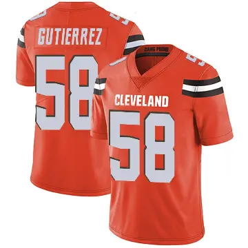 ＃58 Youth Sebastian Gutierrez Orange Limited Cleveland Browns Alternate Vapor Untouchable Jersey