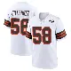 ＃58 Youth Sebastian Gutierrez White Game Cleveland Browns 1946 Collection Alternate Jersey