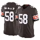 ＃58 Youth Simeon Barrow Jr. Brown Limited Cleveland Browns Vapor F.U.S.E. Jersey