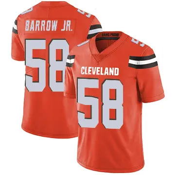 ＃58 Youth Simeon Barrow Jr. Orange Limited Cleveland Browns Alternate Vapor Untouchable Jersey