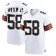 ＃58 Youth Simeon Barrow Jr. White Game Cleveland Browns Jersey