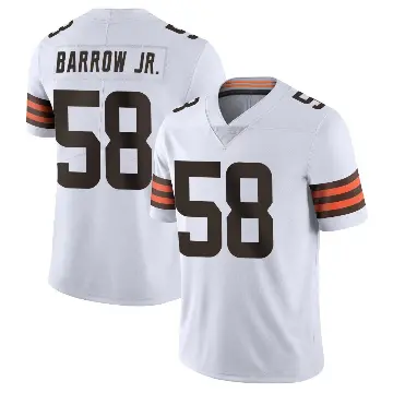 ＃58 Youth Simeon Barrow Jr. White Limited Cleveland Browns Vapor Untouchable Jersey