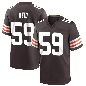 ＃59 Men's Winston Reid Brown Game Cleveland Browns Team Color Jersey