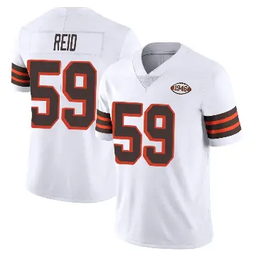 ＃59 Men's Winston Reid White Limited Cleveland Browns Vapor 1946 Collection Alternate Jersey