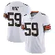 ＃59 Men's Winston Reid White Limited Cleveland Browns Vapor Untouchable Jersey