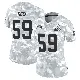 ＃59 Women's Winston Reid Arctic Camo Limited Cleveland Browns 2024 Salute to Service Jersey