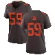 ＃59 Women's Winston Reid Brown Game Cleveland Browns Alternate Jersey