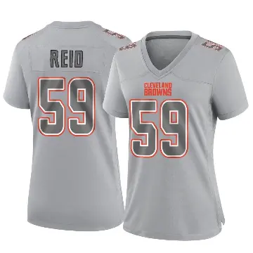 ＃59 Women's Winston Reid Gray Game Cleveland Browns Atmosphere Fashion Jersey