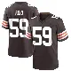 ＃59 Youth Winston Reid Brown Game Cleveland Browns Team Color Jersey