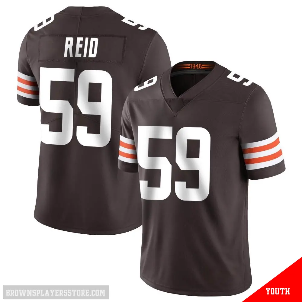 ＃59 Youth Winston Reid Brown Limited Cleveland Browns Team Color Vapor Untouchable Jersey