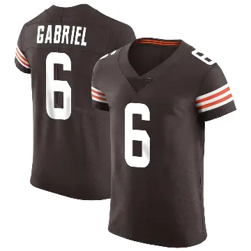 ＃6 Men's Dillon Gabriel Brown Elite Cleveland Browns Vapor Jersey