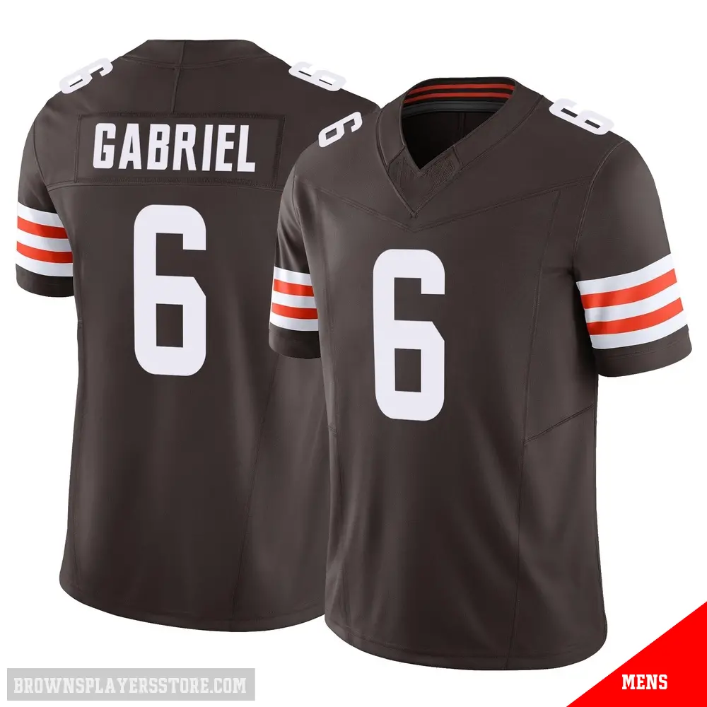 ＃6 Men's Dillon Gabriel Brown Limited Cleveland Browns Vapor F.U.S.E. Jersey